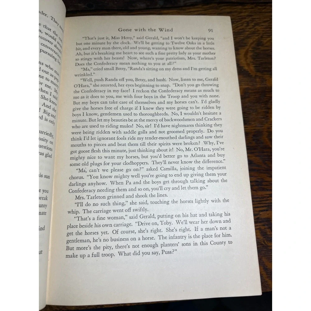 Gone With The Wind 1939 Hardcover Margaret Mitchell Macmillan Red Vintage Book